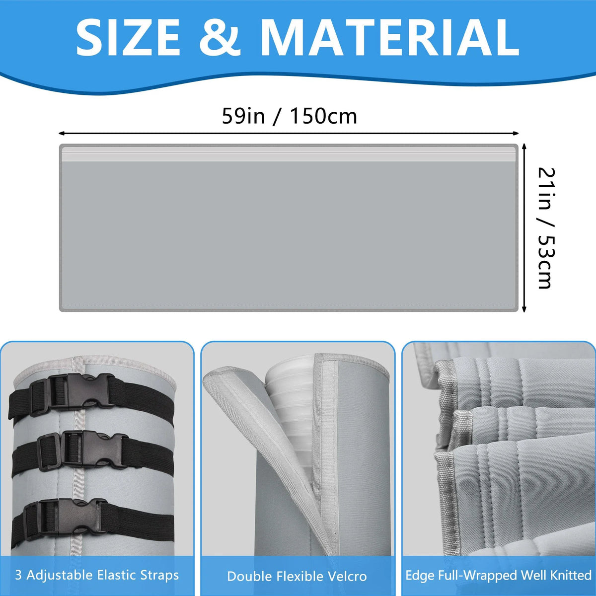 Portable AC Exhaust Hose Insulation Cover | 5" & 5.9" Fit