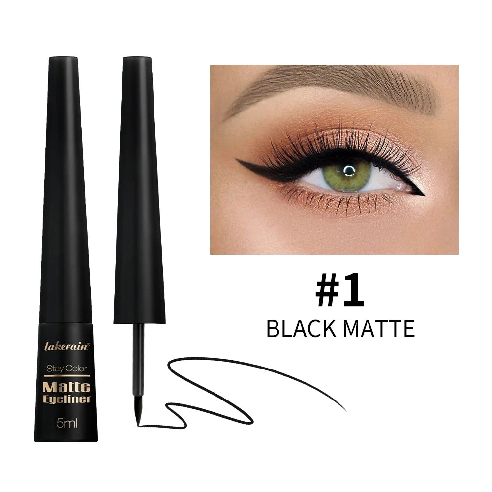 Matte Liquid Eyeliner Pen – 17H Waterproof & Smudge-Proof