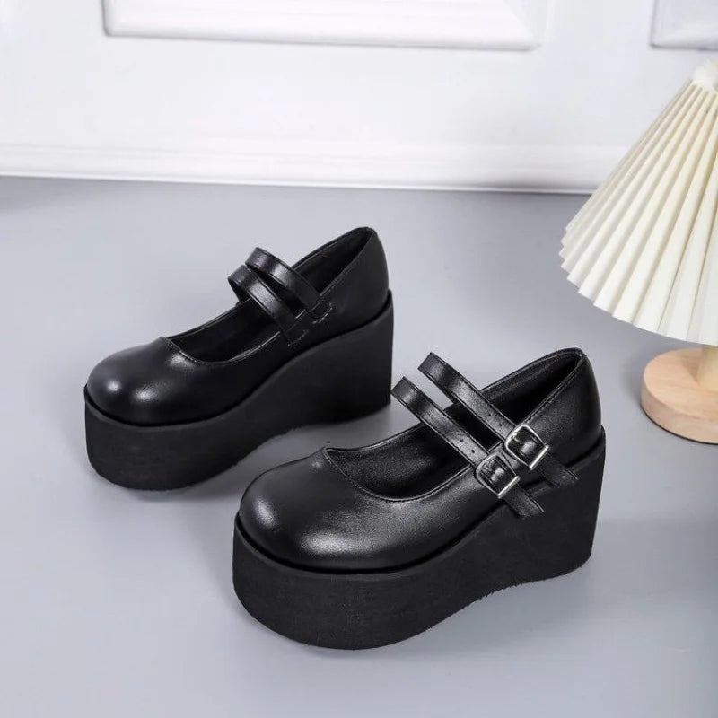 Women's Lolita Mary Jane High Heels – Gothic Sweet Pumps