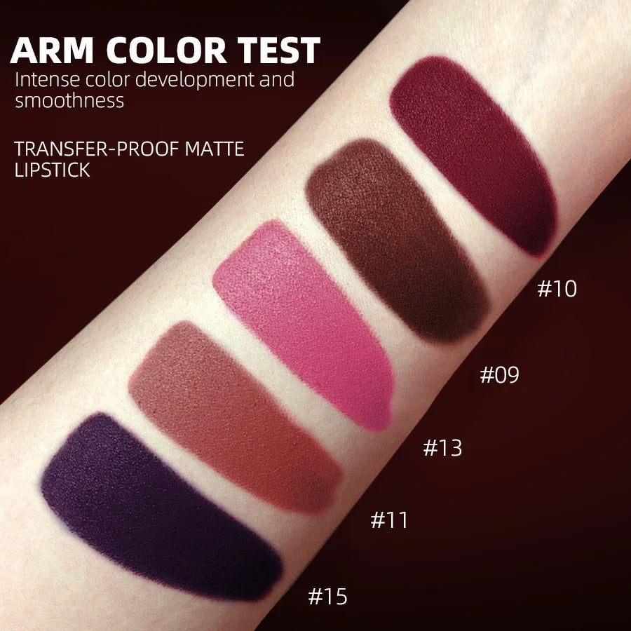 KAFURUX 15-Color Velvet Matte Lip Liner Pencil | Waterproof