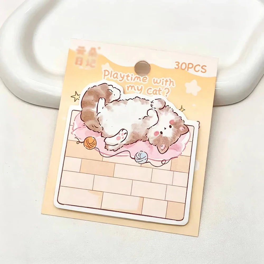 Little Bear Time Cat Alien Convenience Sticker Cute Material Ins