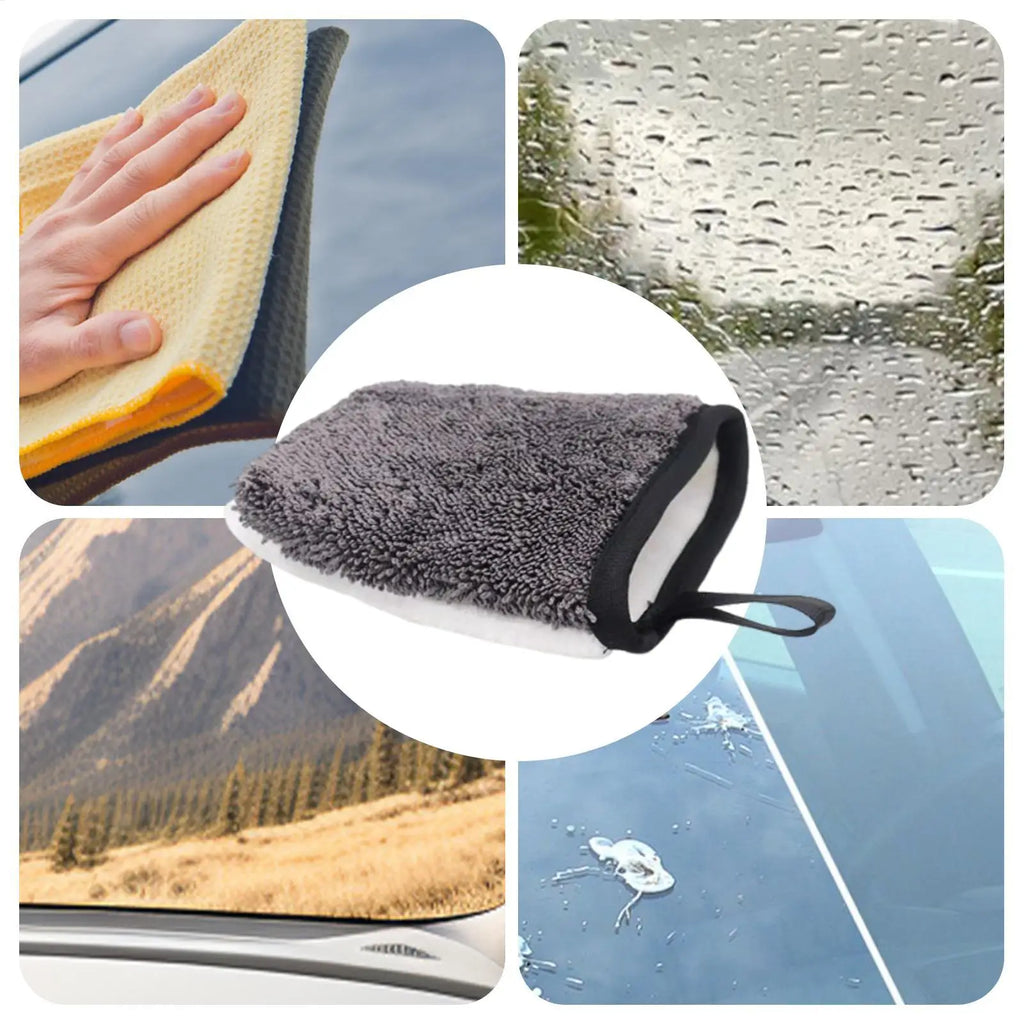 Double-Sided Car Wash Mitt Gloves | Interior Cleaning Tool