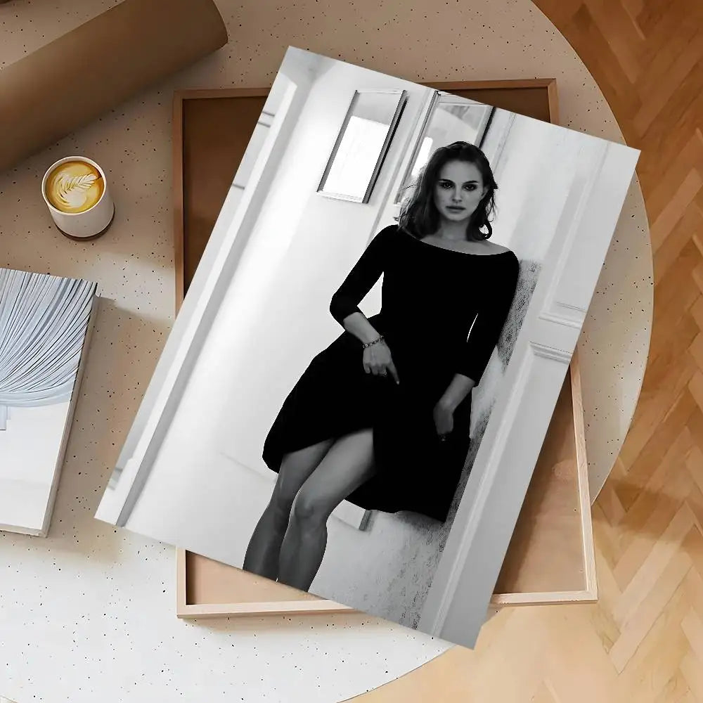 Natalie Portman HD Self-Adhesive Wall Poster – Frameless Art