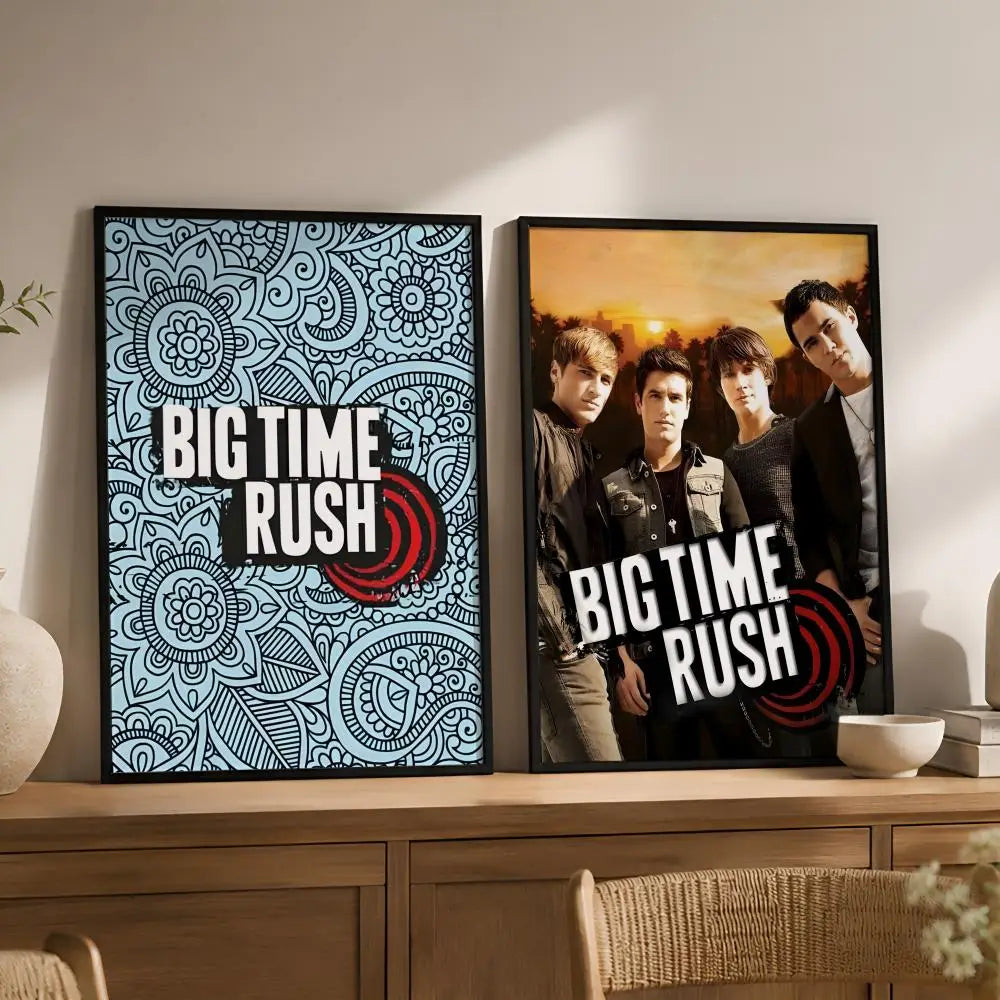 Big Time Rush Waterproof PVC Peel-and-Stick Wall Poster – HD Art