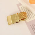 Retro Spring Metal Pen Clip Portable Notebook Fixing Clamp Student