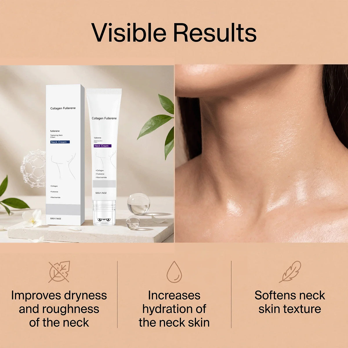 Collagen Neck Firming Cream – Hyaluronic Acid & Niacinamide