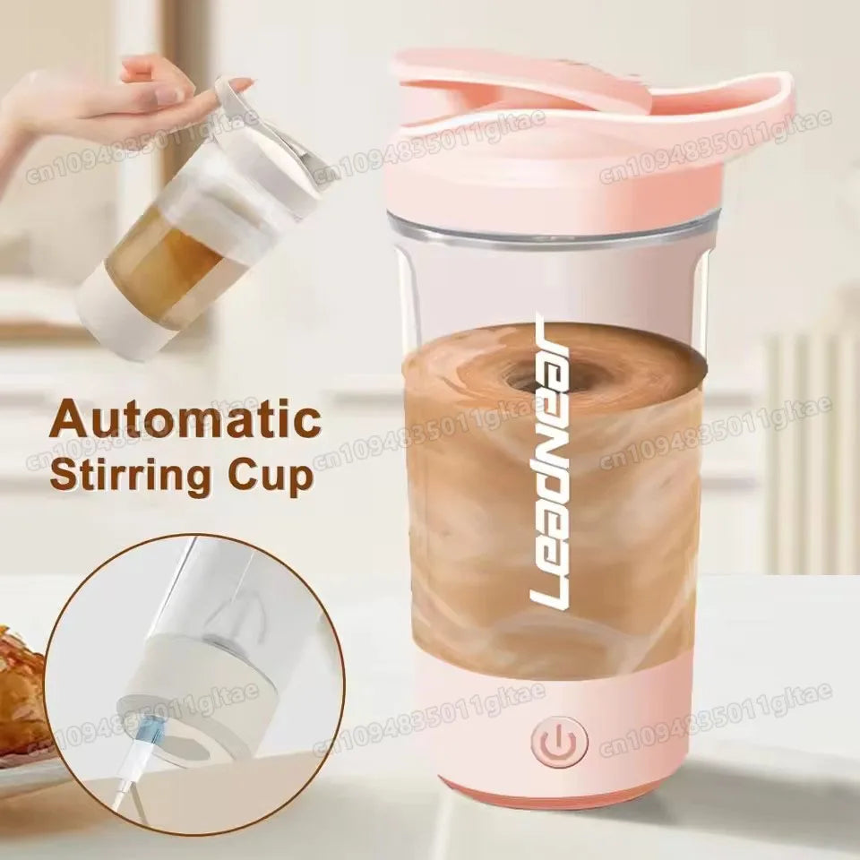 Electric Self Stirring Mug Protein Powder Milkshake Shaker Bottle USB