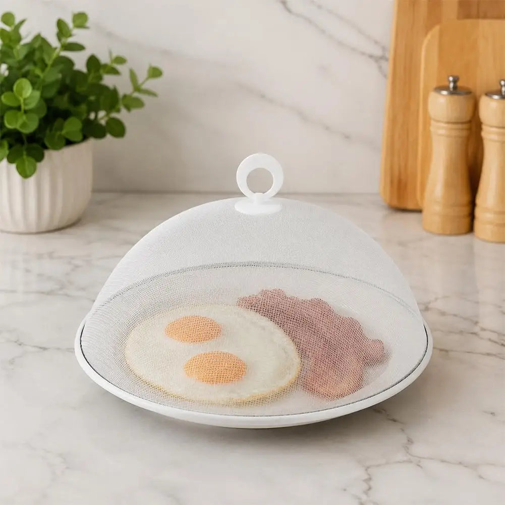 Round Iron Mesh Food Cover Dome – Insect & Dust Guard