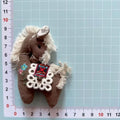 Handmade Fabric Pony Embroidery Brooch Pin – Cartoon Horse Corsage
