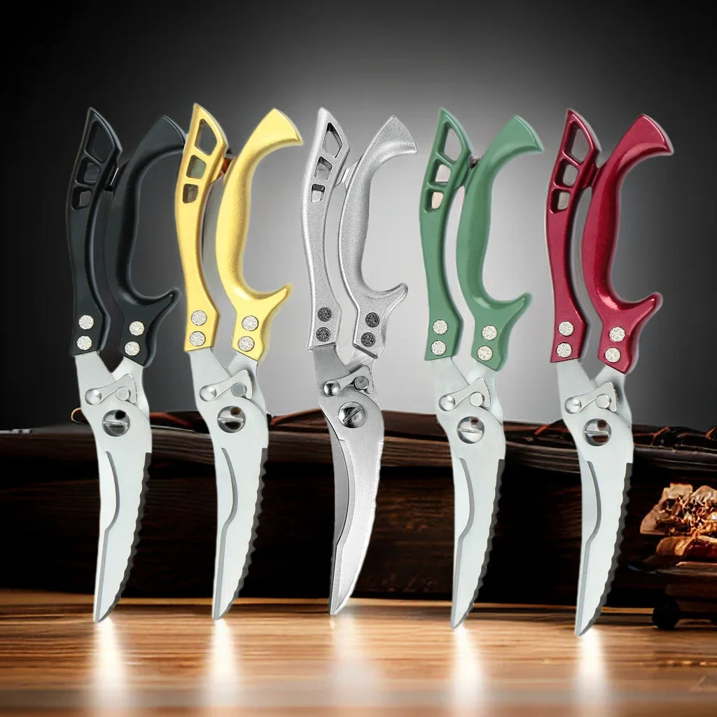 Multifunctional Stainless Steel Kitchen Scissors – Meat & Bone