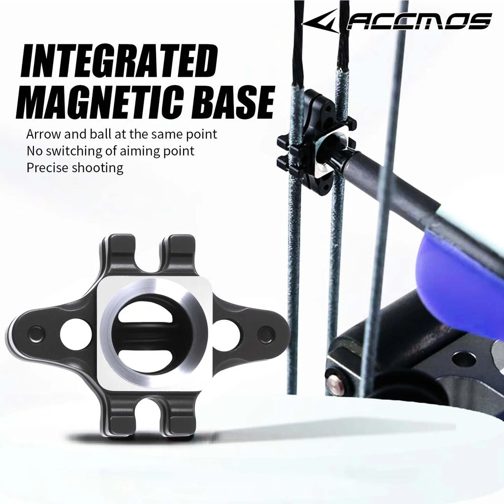 Dual-purpose Compound Bow Magnetic Seat Steel Ball Aluminum Alloy