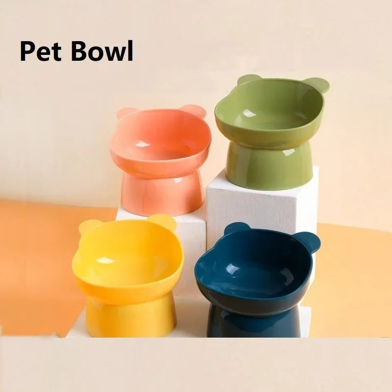 Elevated Tilted Cat Bowl | Non-Slip Raised Feeder & Waterer