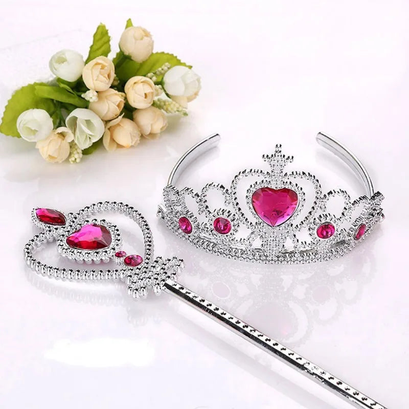 Sweet Princess Tiara Crown Headband Girls Rapunzel Elsa Cosplay Hair