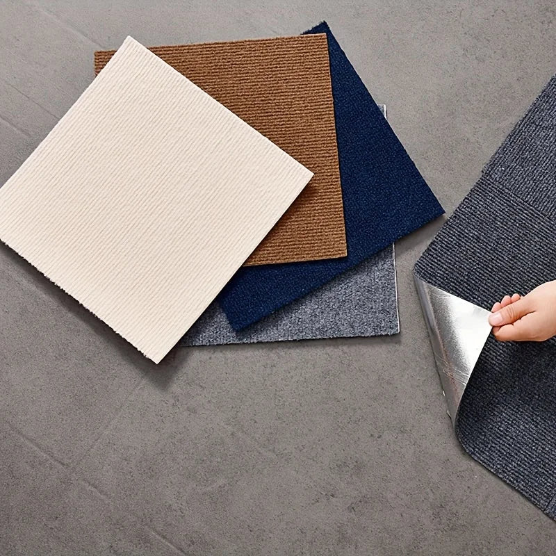 Self-Adhesive Carpet Tiles 30x30cm – Non-Slip Floor Mat Stickers