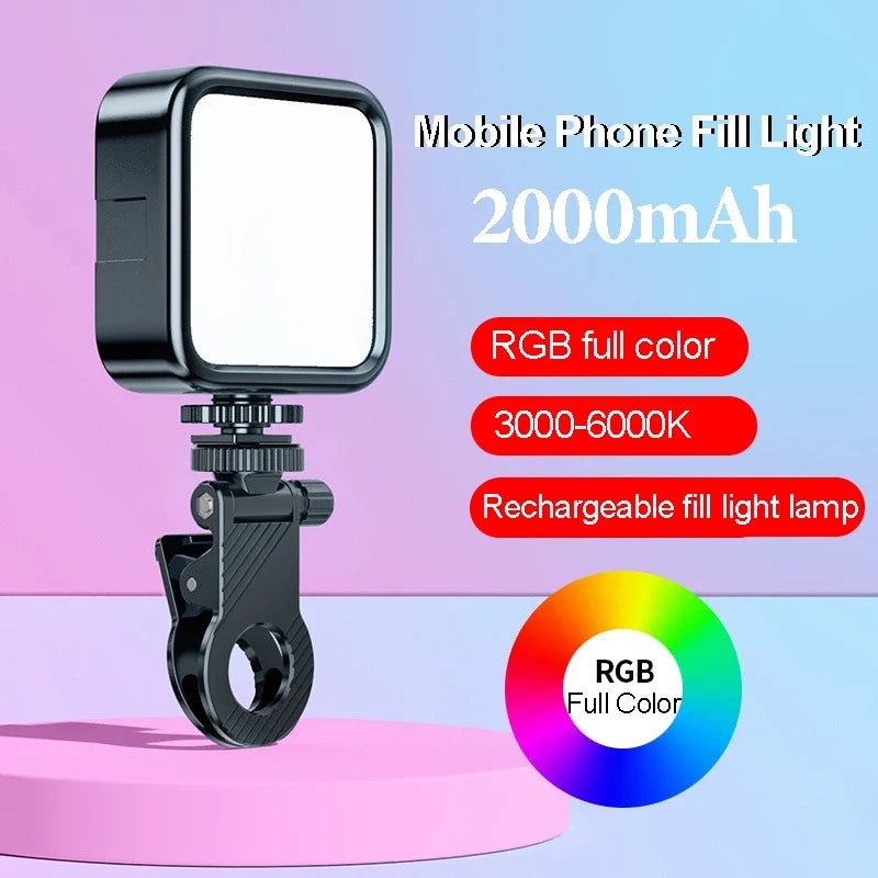 Led Photography Lighting Light Ring Tripod Rechargeable Selfie Lamp