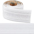 Peel & Stick Flexible Foam Wall Trim – 3D White Molding 88"