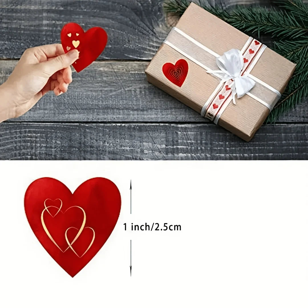 1000 Pcs Heart Sticker Roll – Journals, Gifts & Scrapbooking