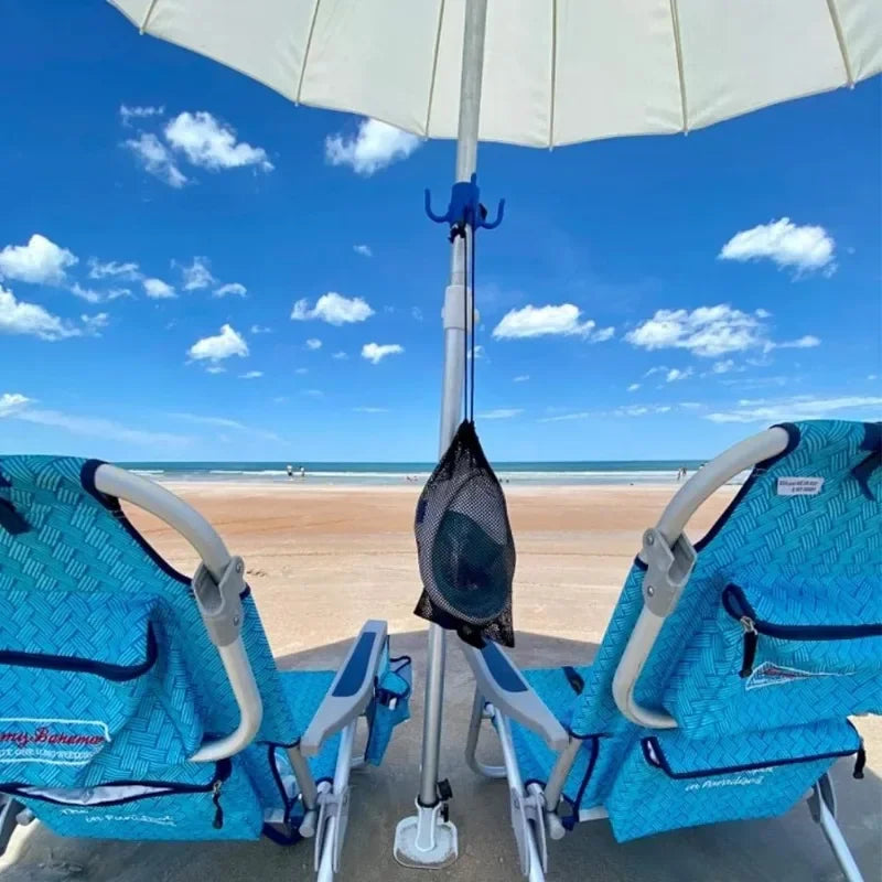 Beach Umbrella Sand Anchor with 4-Prong Hanging Hook