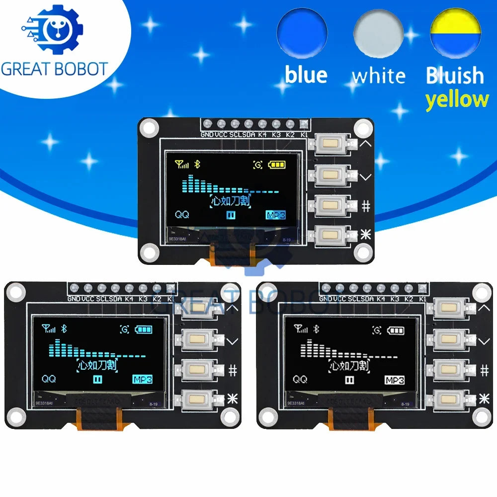 0.96" OLED Display Module 128x64 I2C SSD1315 for Arduino