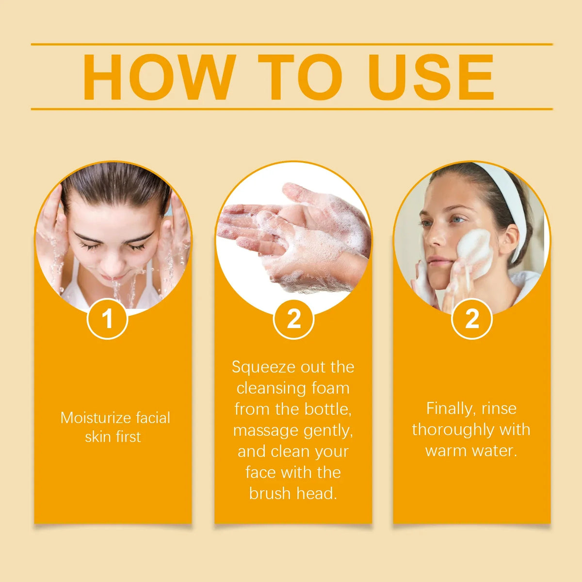 Jaysuing Turmeric Foam Facial Cleanser – Exfoliate & Minimize Pores