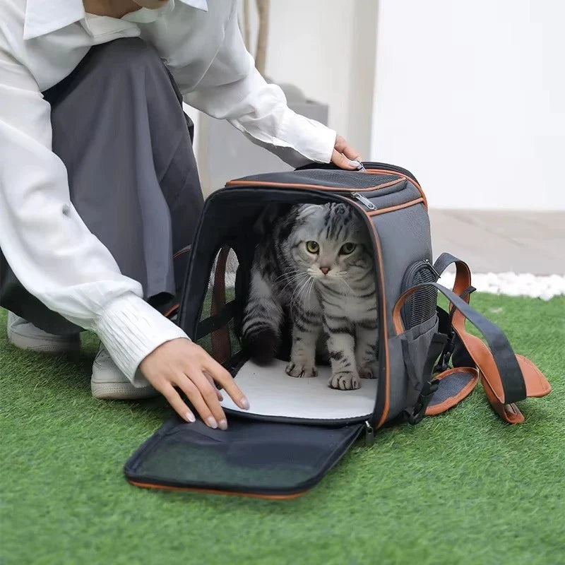 Anti-Collapse Pet Carrier Travel Bag | Dogs Cats Small Pets