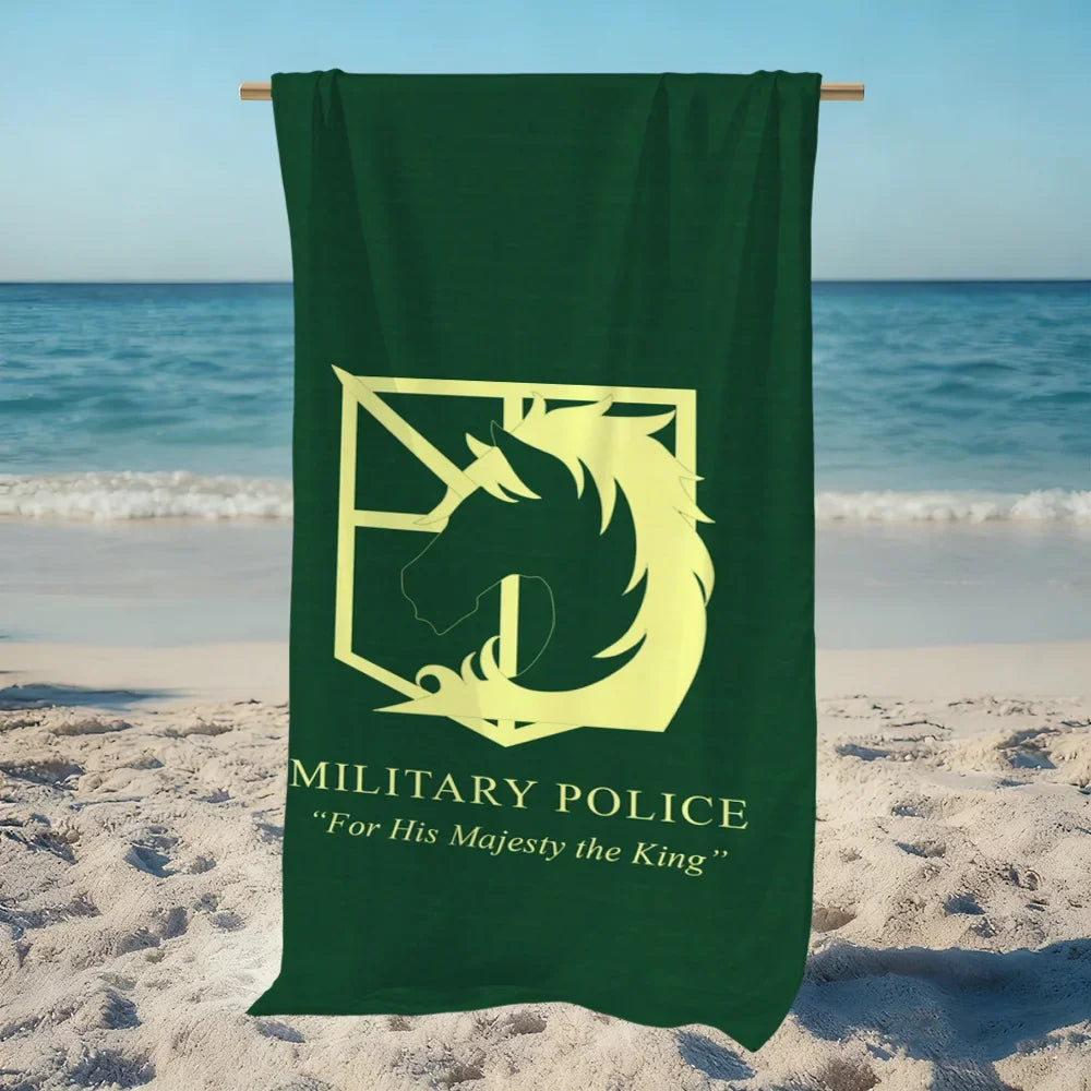 Attack on Titan Anime Beach Towel – Quick Dry & Soft