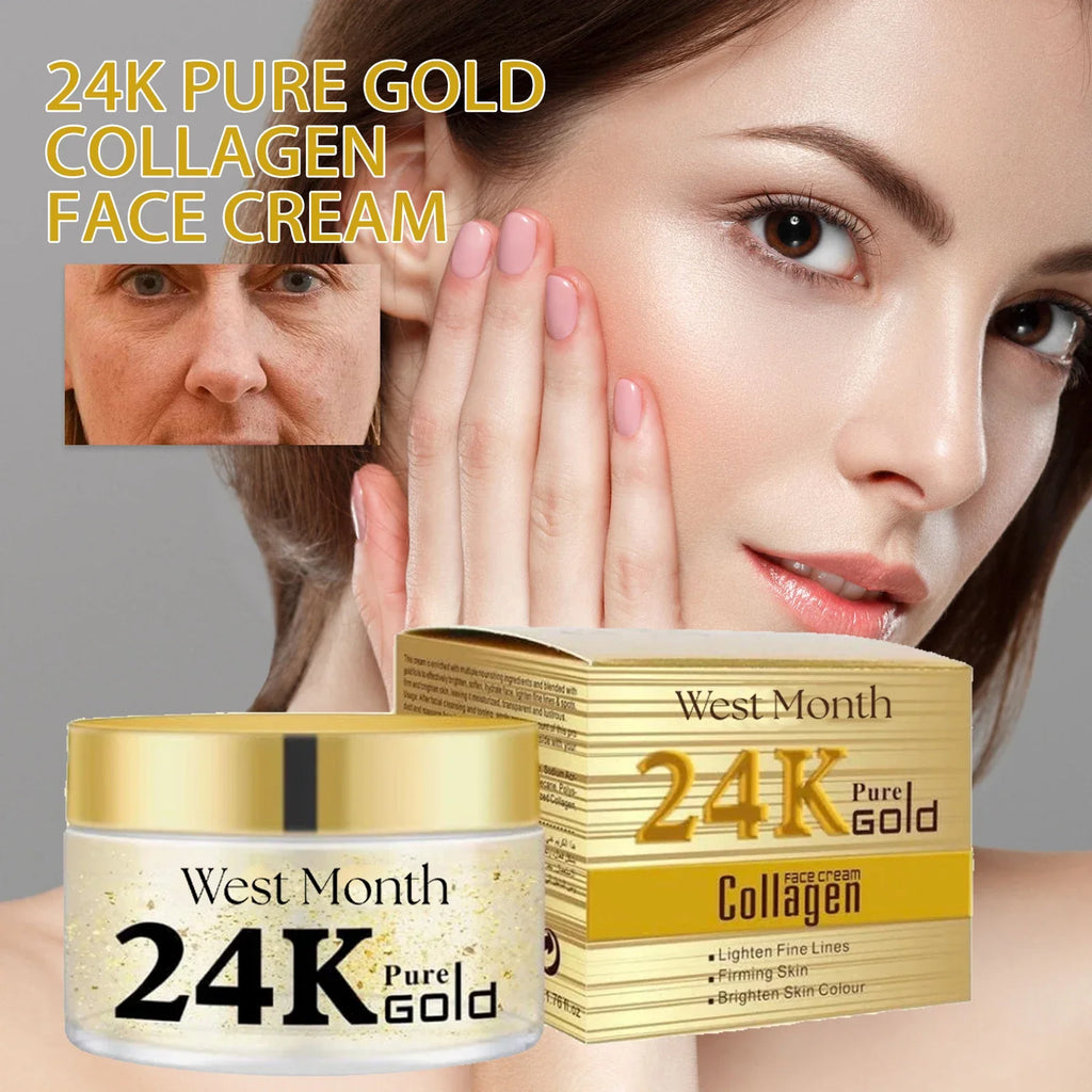 24K Gold Collagen Face Cream – Brightening & Firming