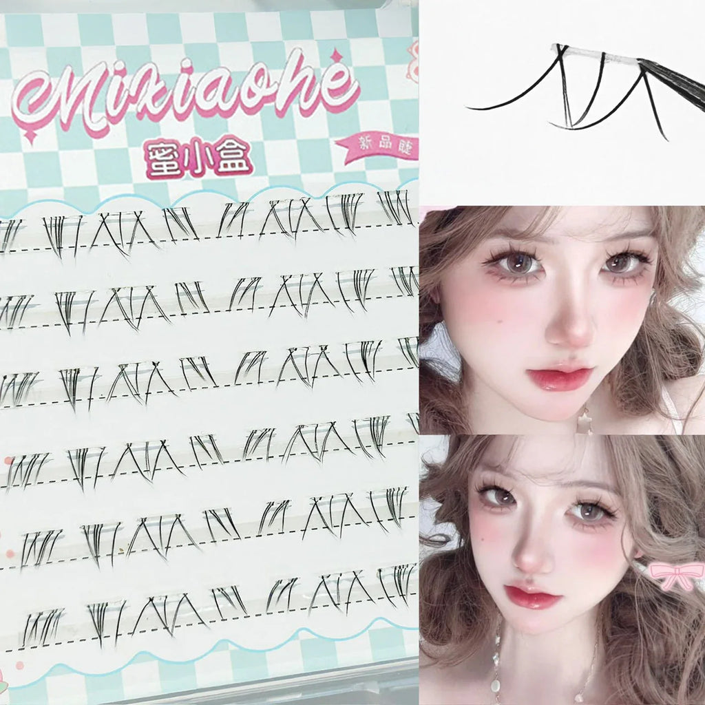 Invisible Band Lower Lash Clusters – No Glue, Natural Look