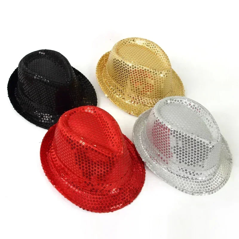 Sequin Top Hat – Jazz, Hip Hop & Dance Party Hat Kids & Adults