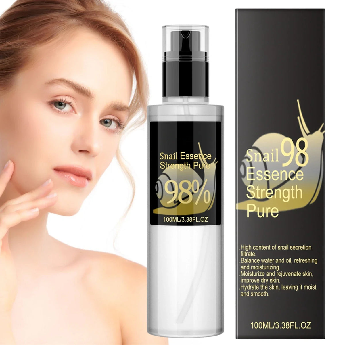Disaar Snail Mucin Serum – Hyaluronic Acid & Brightening