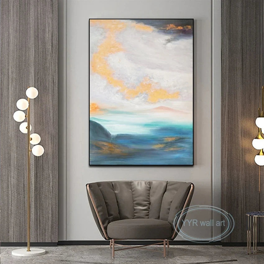 Handmade Abstract Oil Painting on Canvas | Wall Art Decor