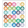 80-Sheet Paw Print PVC Stickers – 2400 Round Planner Dots