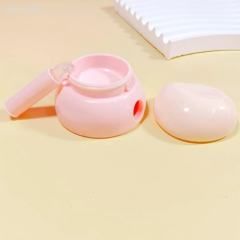 Mini Refillable Lip Balm & Face Cream Jar with Silicone Spoon 3.5g