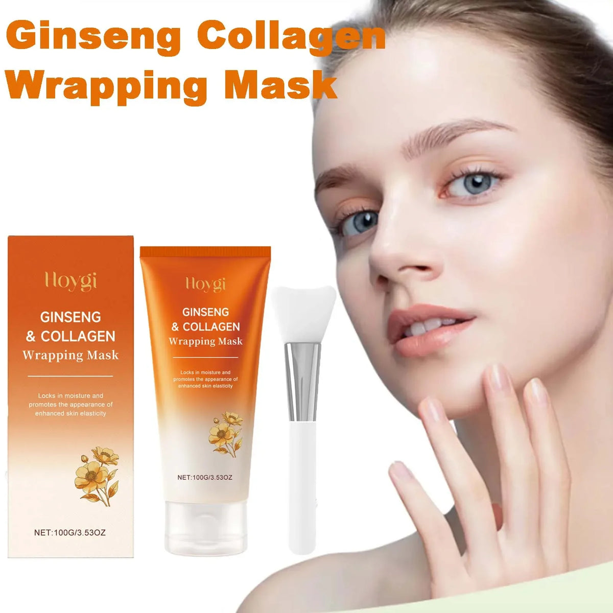 Hoygi Ginseng Collagen Peel-Off Mask – Firm & Brighten Skin
