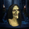 Scary Old Witch Latex Mask with Hair | Halloween Costume