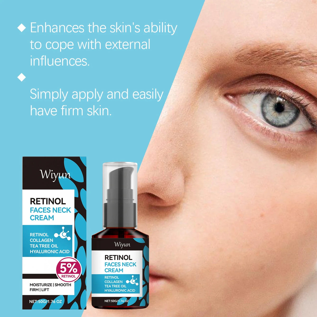 WIYUN Retinol Collagen Firming Face & Neck Cream 50g