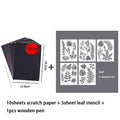 Floral Painting Templates Children Flower Leaf Butterfly DIY Drawing