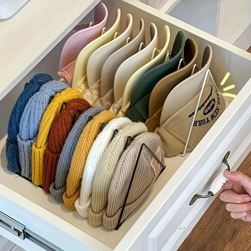 Metal Hat Organizer – Multi-Tier Freestanding Cap Storage Rack