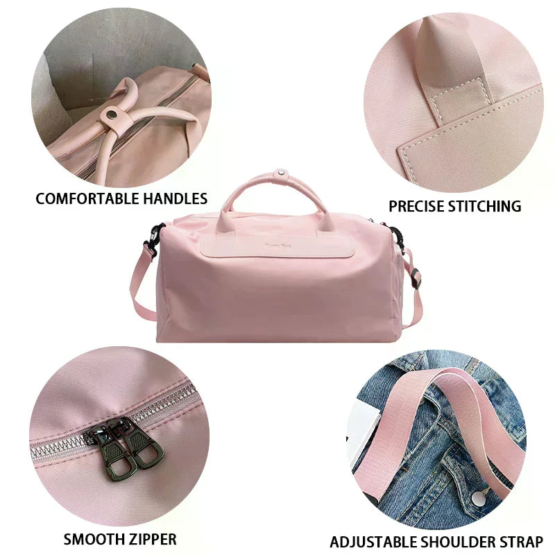 Women's Waterproof Gym Yoga Bag – Large Capacity Duffel