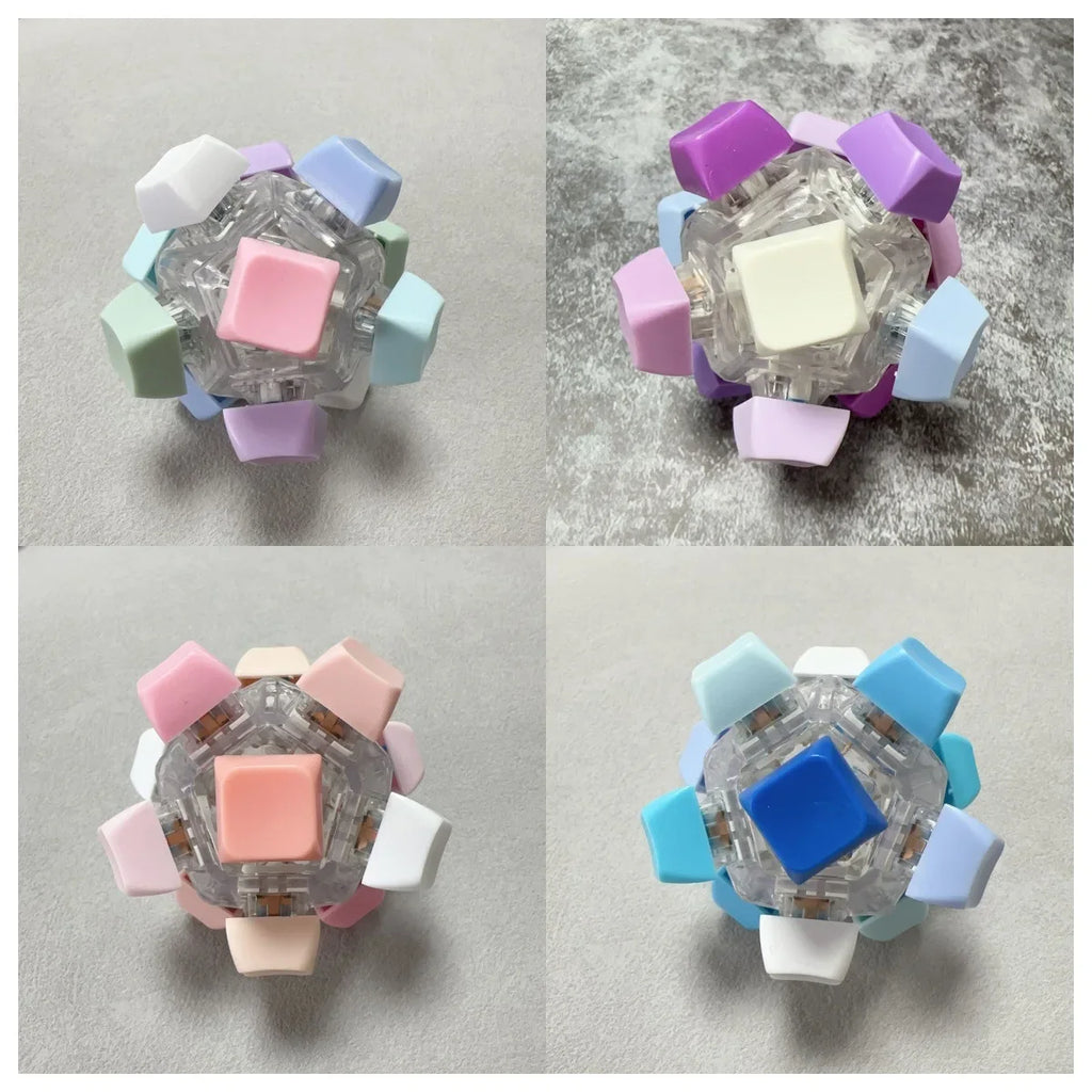 12-Key Flashing Light Keyboard Fidget Stress Reliever Toy