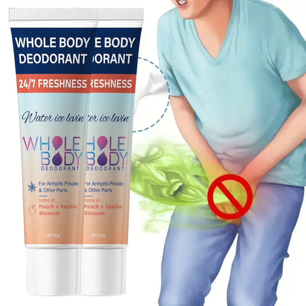 Whole Body Deodorant Cream – Peach Vanilla & Hyaluronic Acid