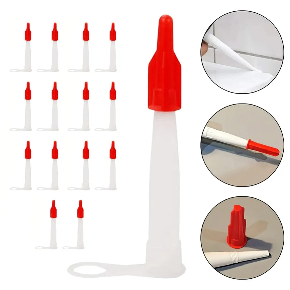 Silicone Caulking Nozzle Caps – Universal Re-Sealable Tips