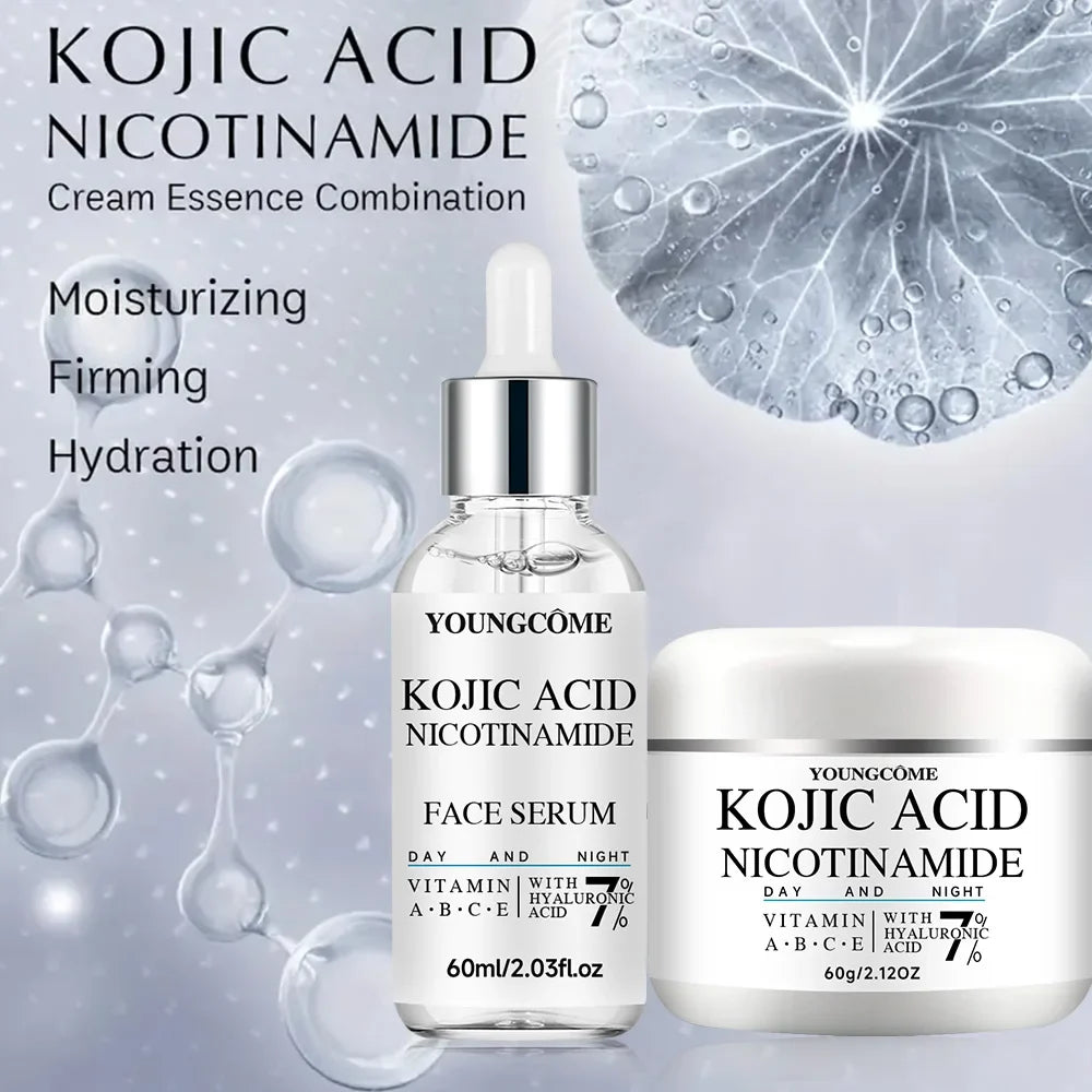 YOUNGCOME Kojic Acid & Niacinamide Brightening Serum & Cream Set