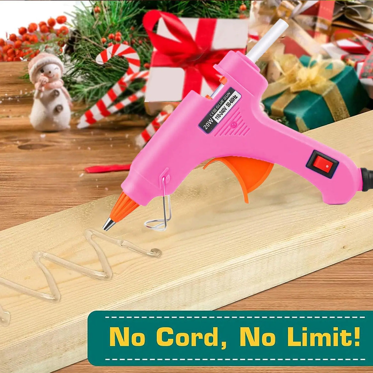 20W Hot Melt Glue Gun Kit – DIY Crafts & Home Repairs