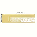 3-in-1 Cat Lover Metal Ruler – Bookmark & Template, 20+ Designs