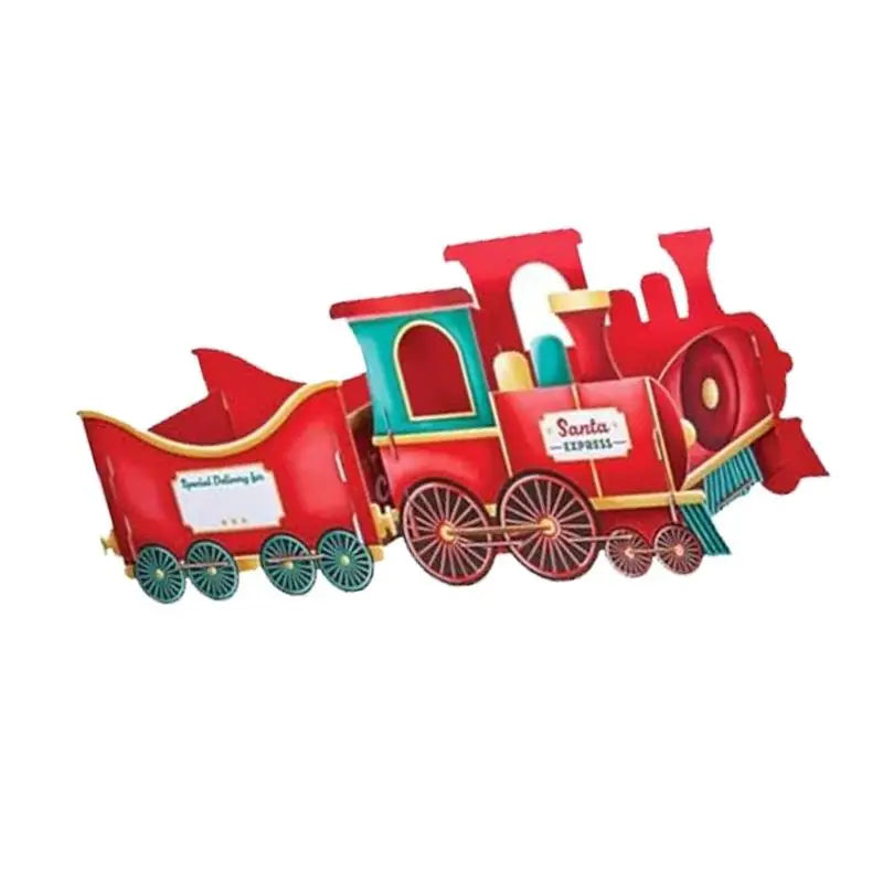 Santa Toy Train Christmas Decoration – Holds Candy & Gifts
