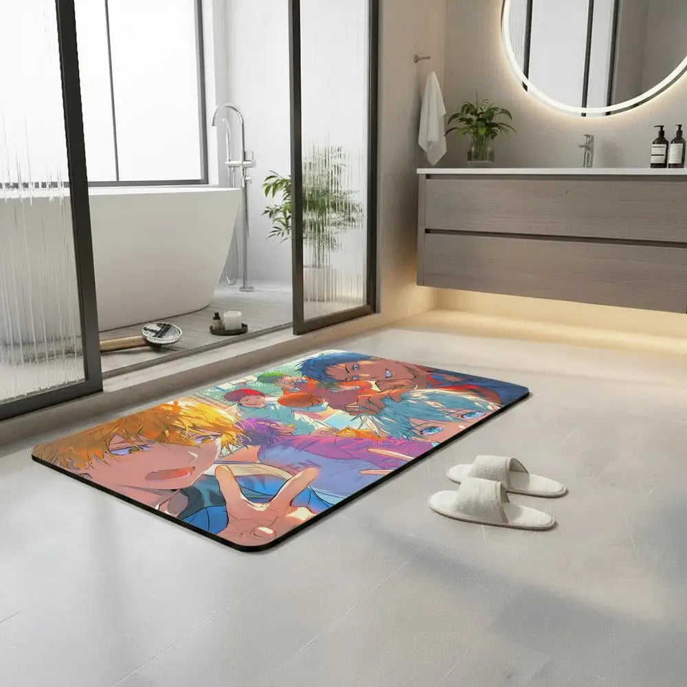 Kuroko's Basketball Diatomite Bath Mat – Quick Dry, Non-Slip