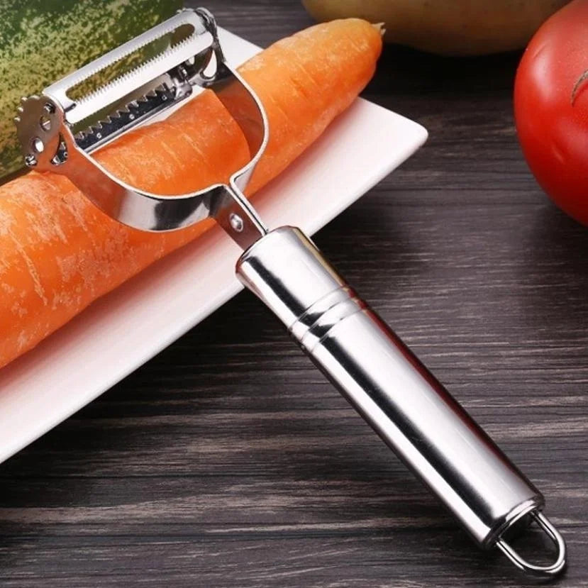 2pc Stainless Steel Vegetable Shredder & Slicer Set