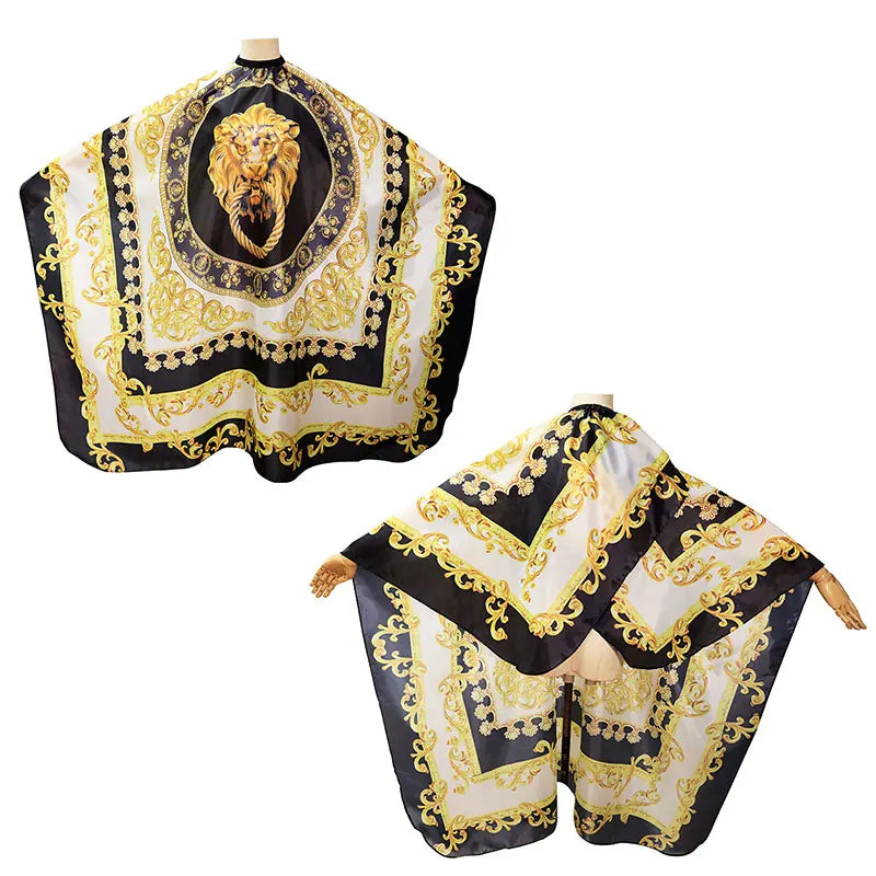 Lion Pattern Waterproof Barber Cape & Hairdressing Apron Gown