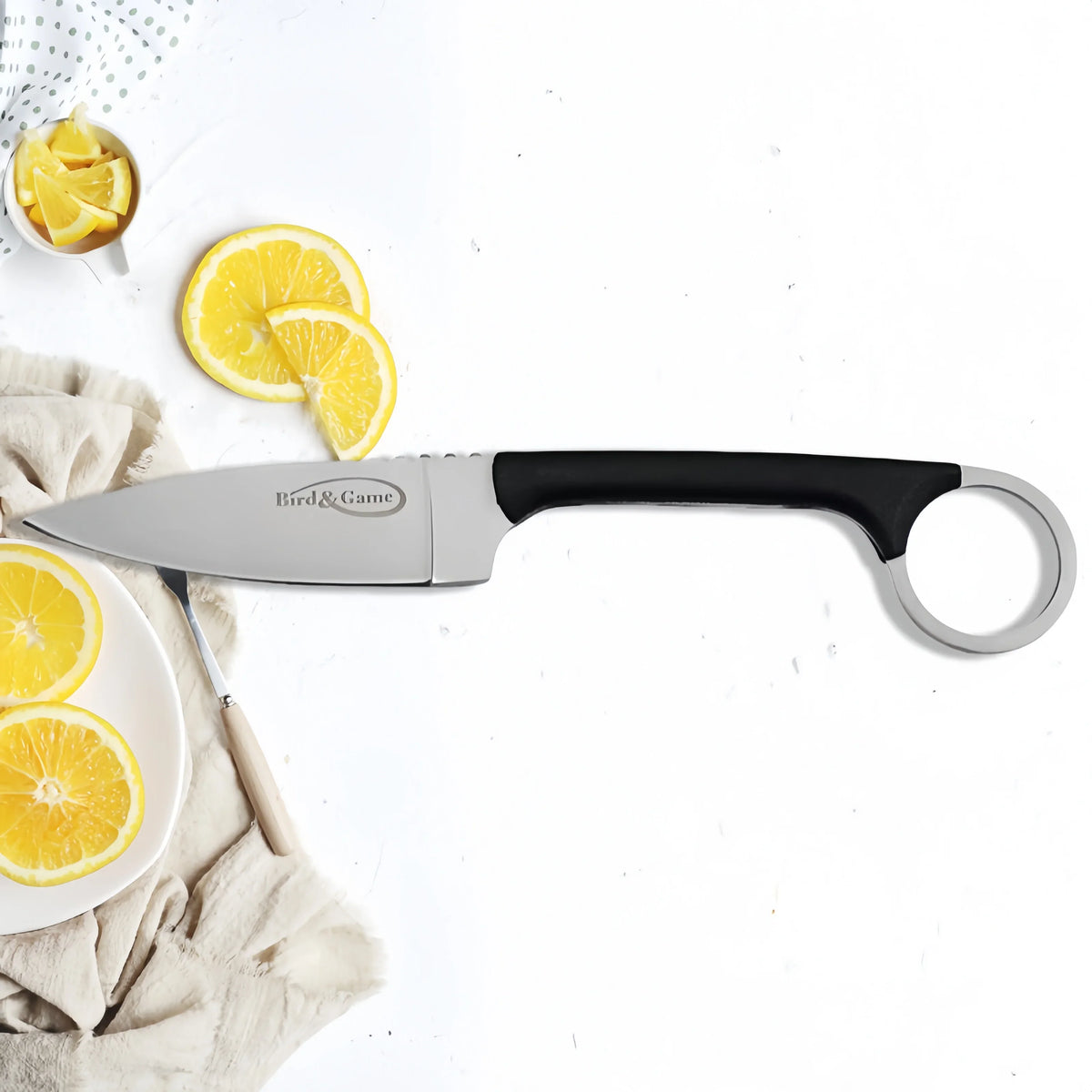 Portable Stainless Steel Fruit Knife with Protective Sleeve